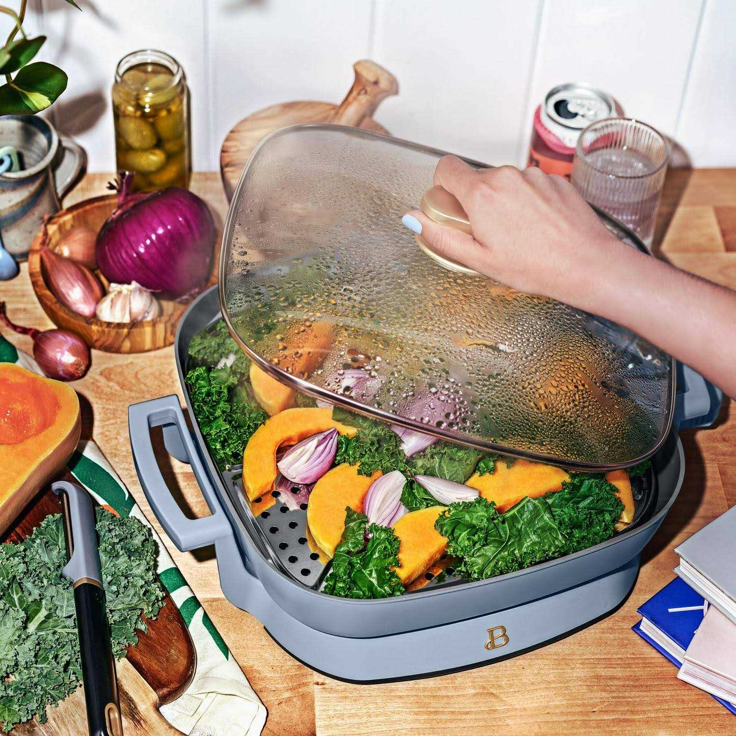 Beautiful 5-in-1 Electric Expandable Skillet Drew Barrymore