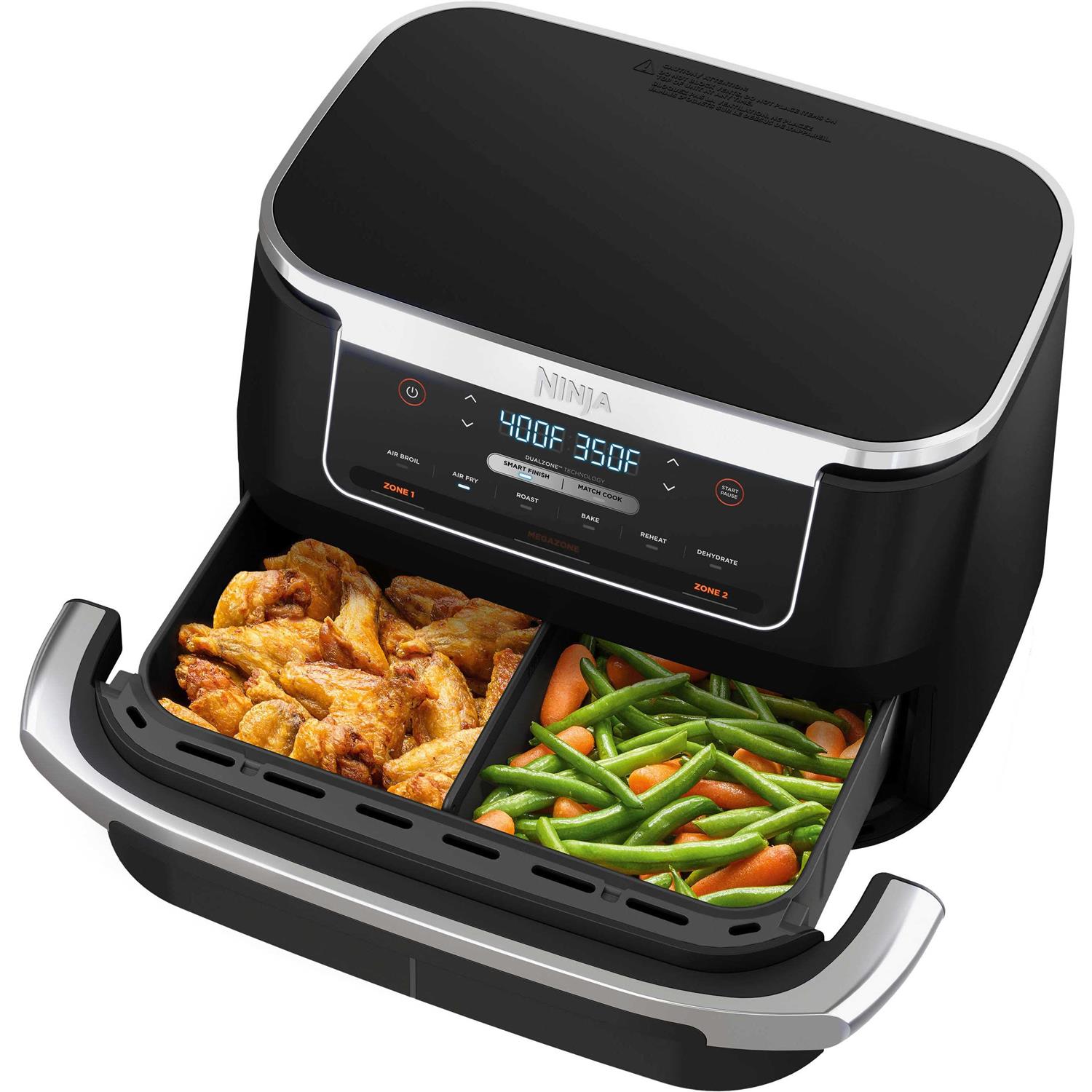 Ninja Foodi DualZone FlexBasket Air Fryer with 7-qt MegaZone
