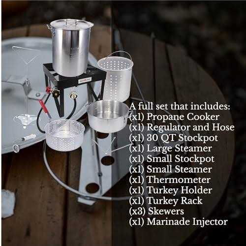 GASONE Turkey Fryer Propane Burner Complete Kit Turkey Fry and Boil
