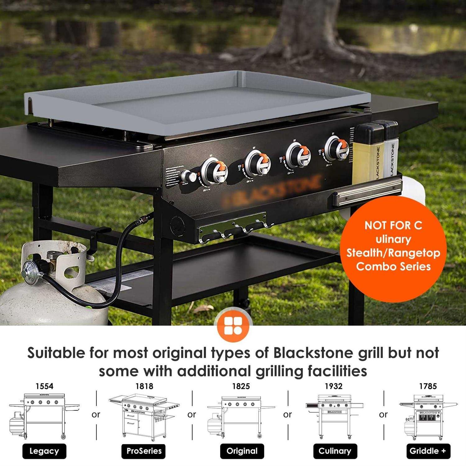 Upgraded Silicone Griddle Cover Mat Full-edge for Grill 36 Blackstone