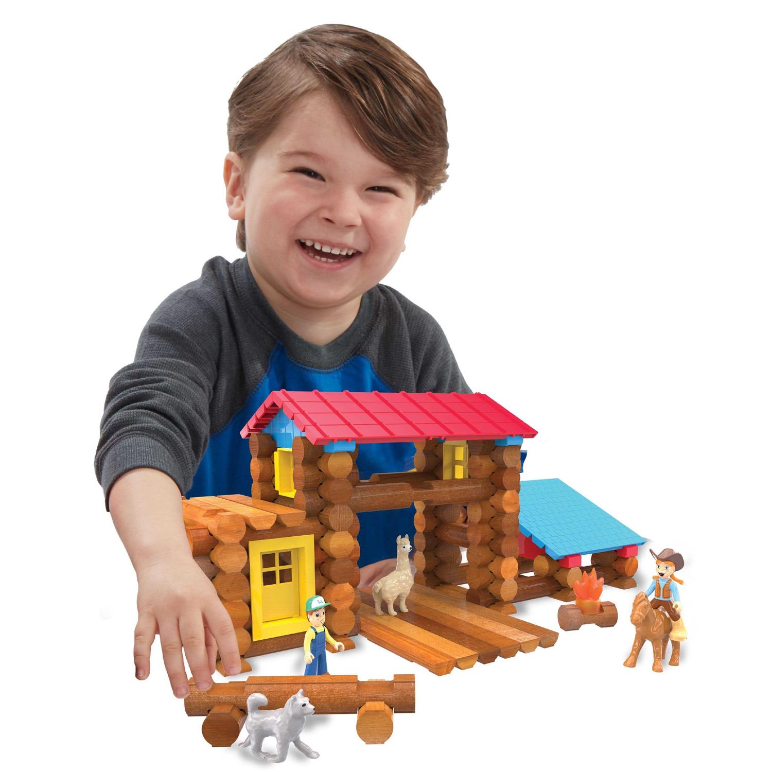 Lincoln Logs Country Campfire Ranch Real Wood Logs