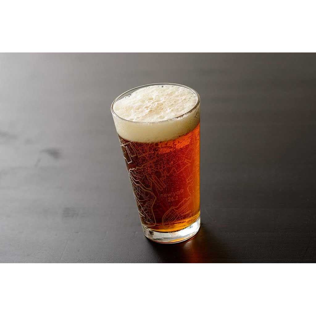 26.2 Marathon Map Pint Glass Standard