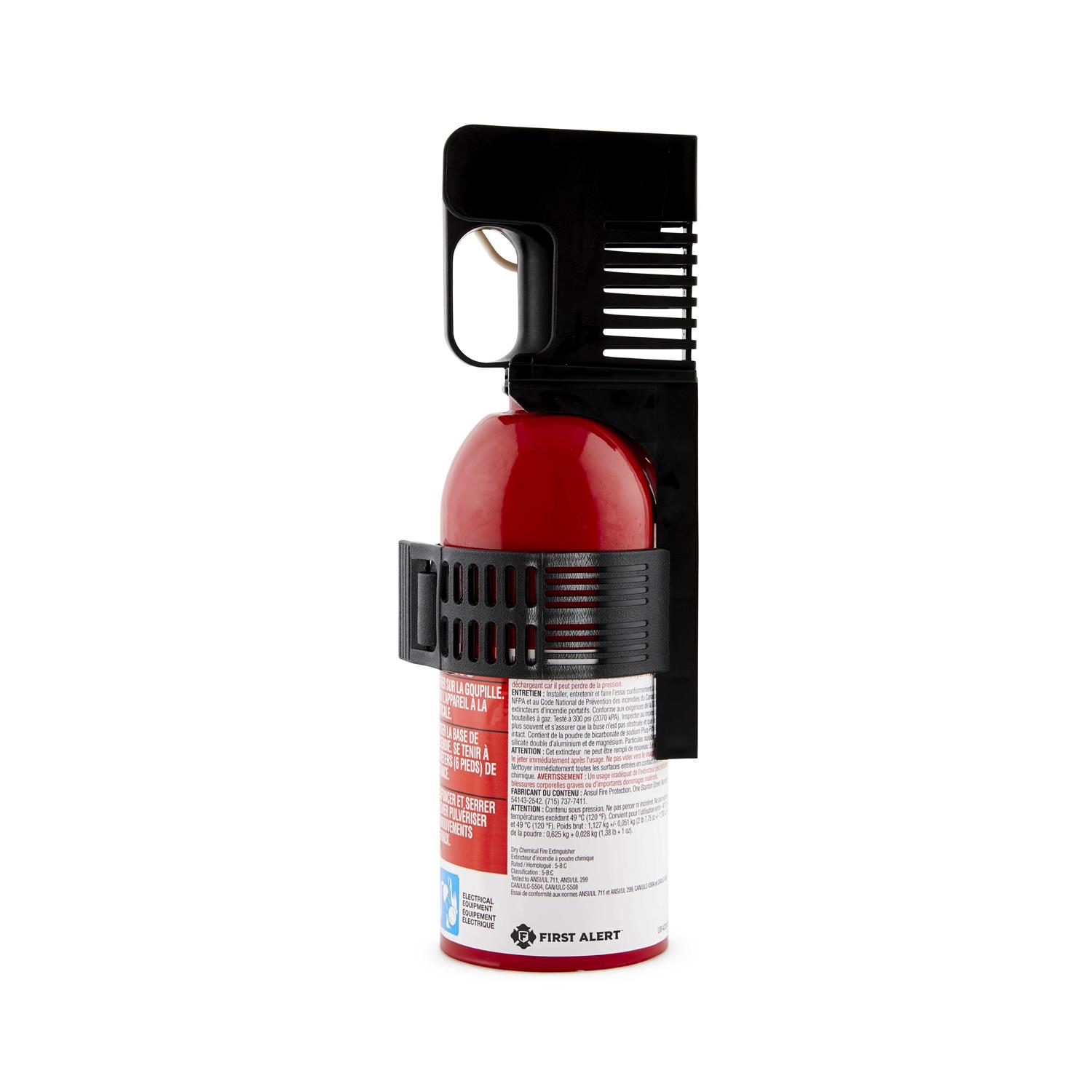 First Alert Auto Fire Extinguisher, 5BC, Red, 2 lbs