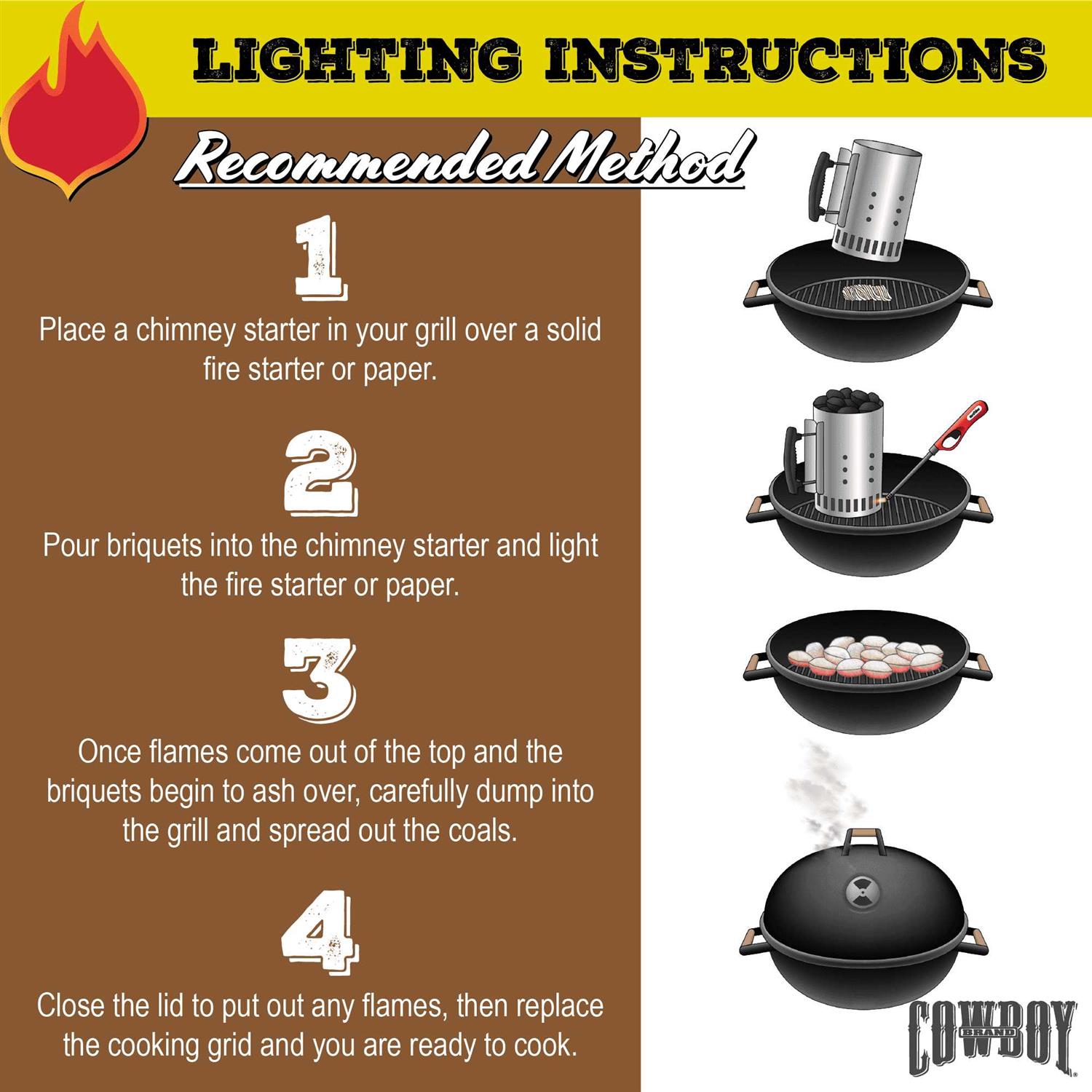 Cowboy Hardwood Charcoal Briquets