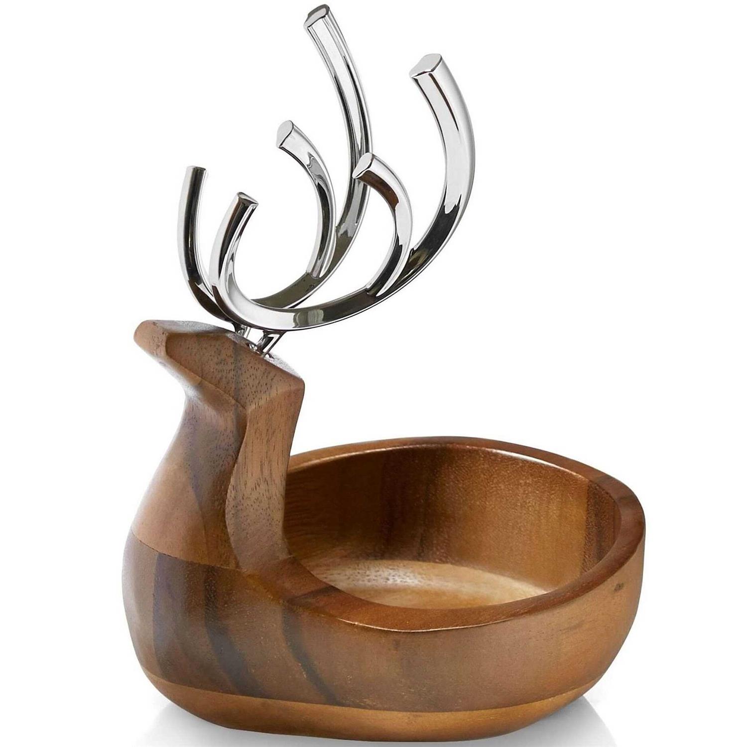 Nambe Reindeer Candy Dish