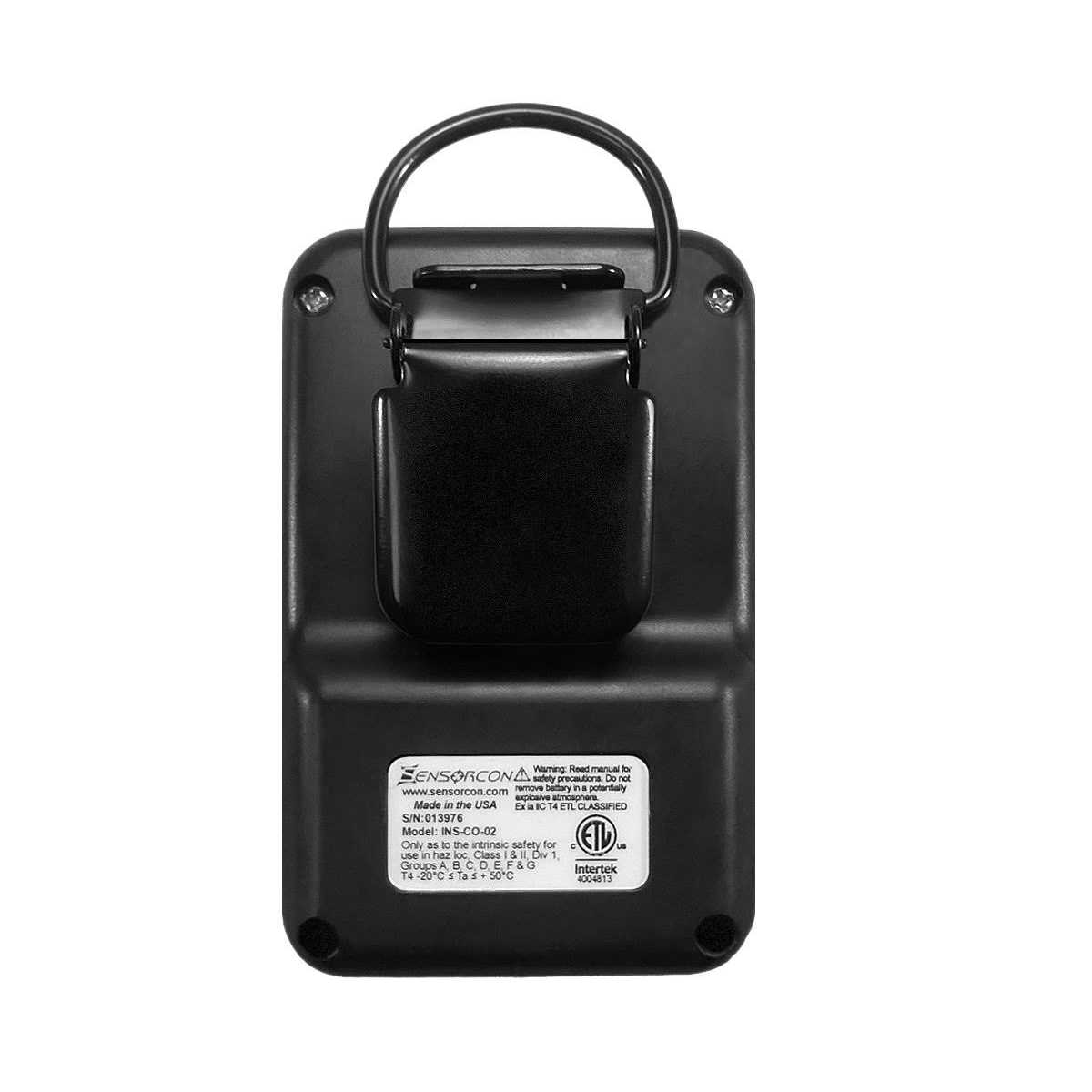 Sensorcon Industrial CO Carbon Monoxide Monitor with Visual, Audible and Vibrating Alerts