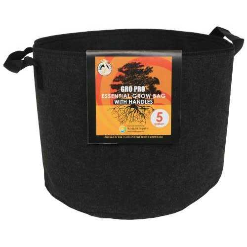 Gro Pro Essential Round Fabric Pot w/ Handles