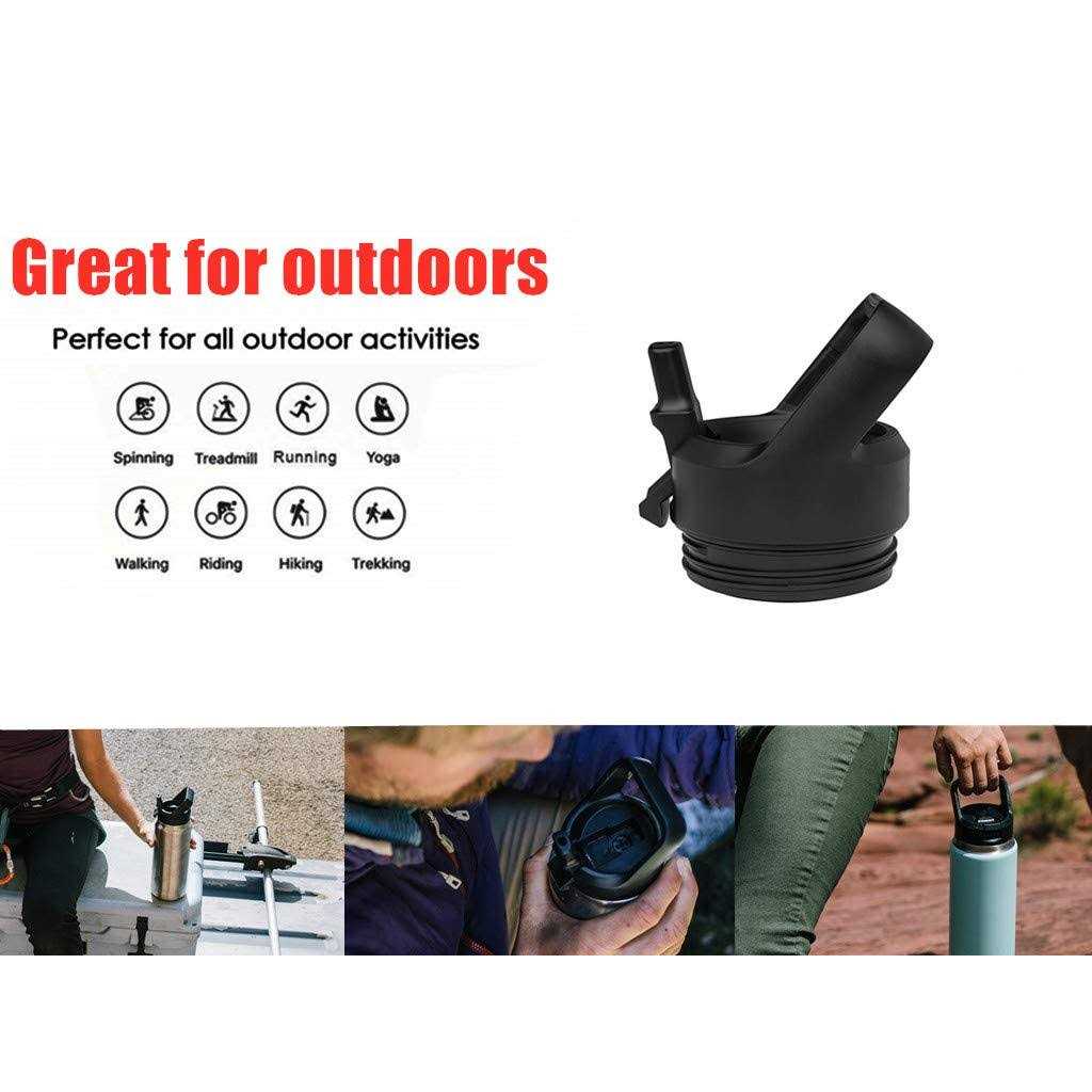 Aipenq Straw Cap for YETI Rambler Bottle and RTIC Bottle, Straw Lid with 2 Straws and 2 Brushes