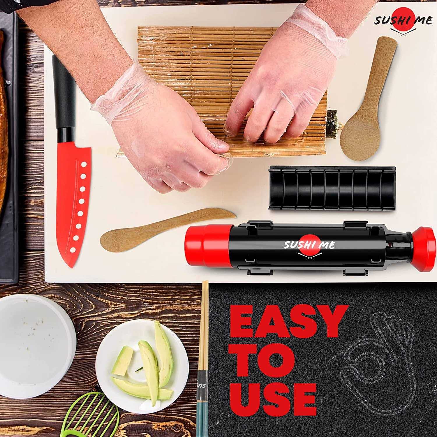 Envy Prime Sushi Making Kit for Beginners DIY Sushi Maker Kit Sushi Kit for Home Includes Sushi Roller
