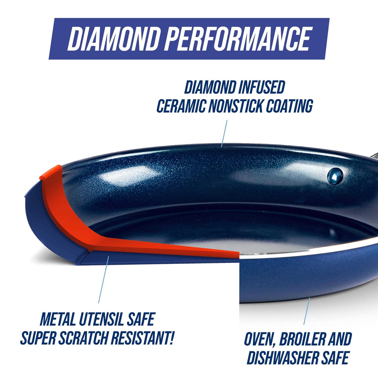 Blue Diamond 5 Quart Ceramic Saute Pan