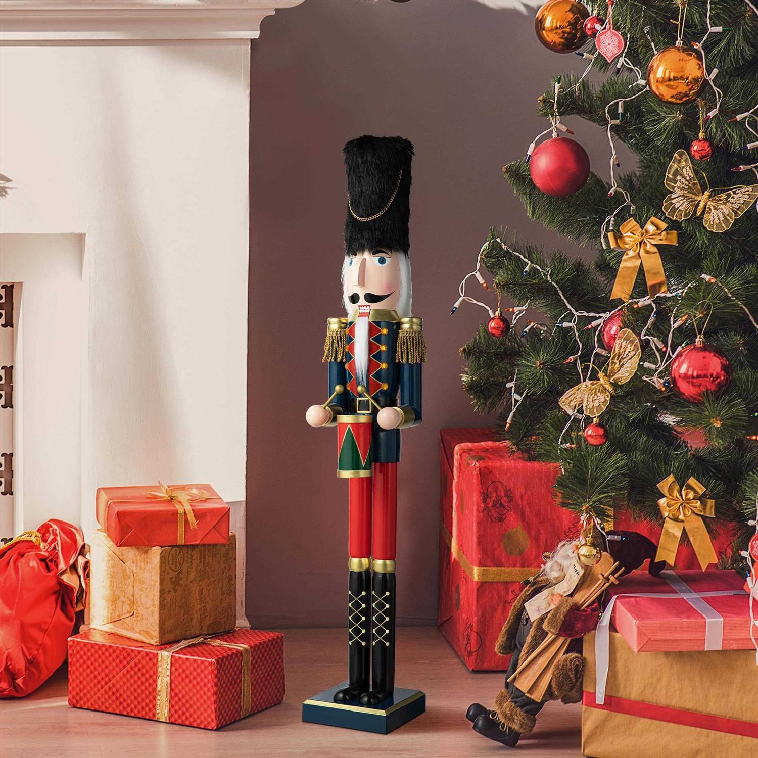 Glitzhome Wooden Christmas Nutcracker
