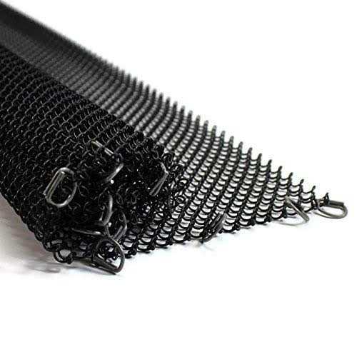 Midwest Hearth Fireplace Mesh Screen Curtain High. Two 24 Wide Panels. Made in USA