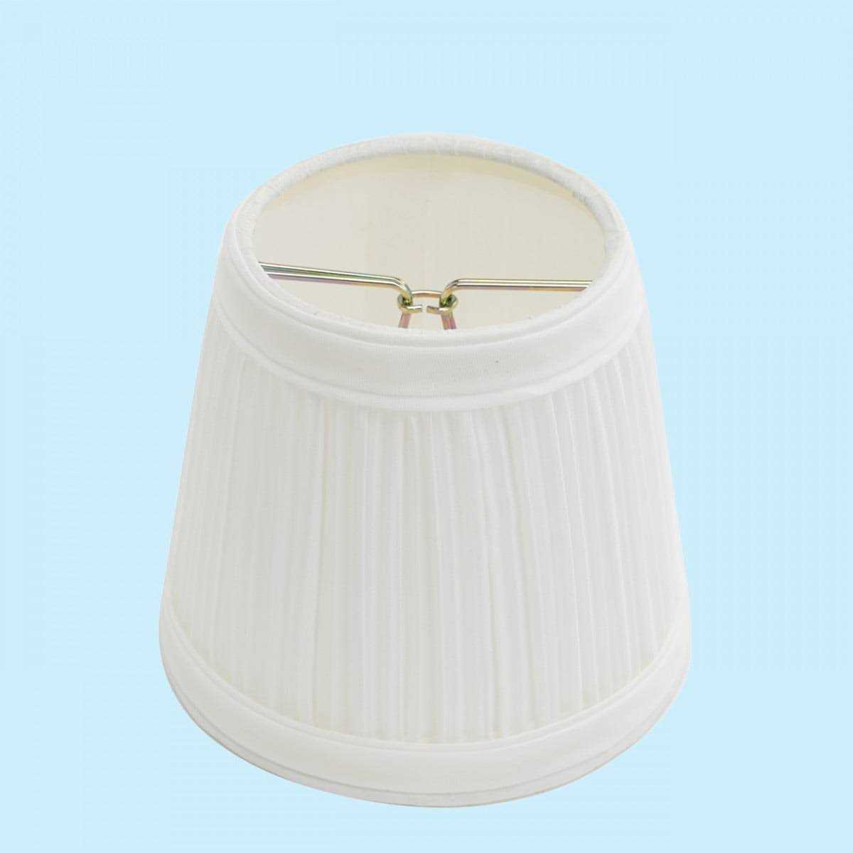 Renovators Supply Clip On Lamp Shade Fabric 4 inch Mini Clip Pleated