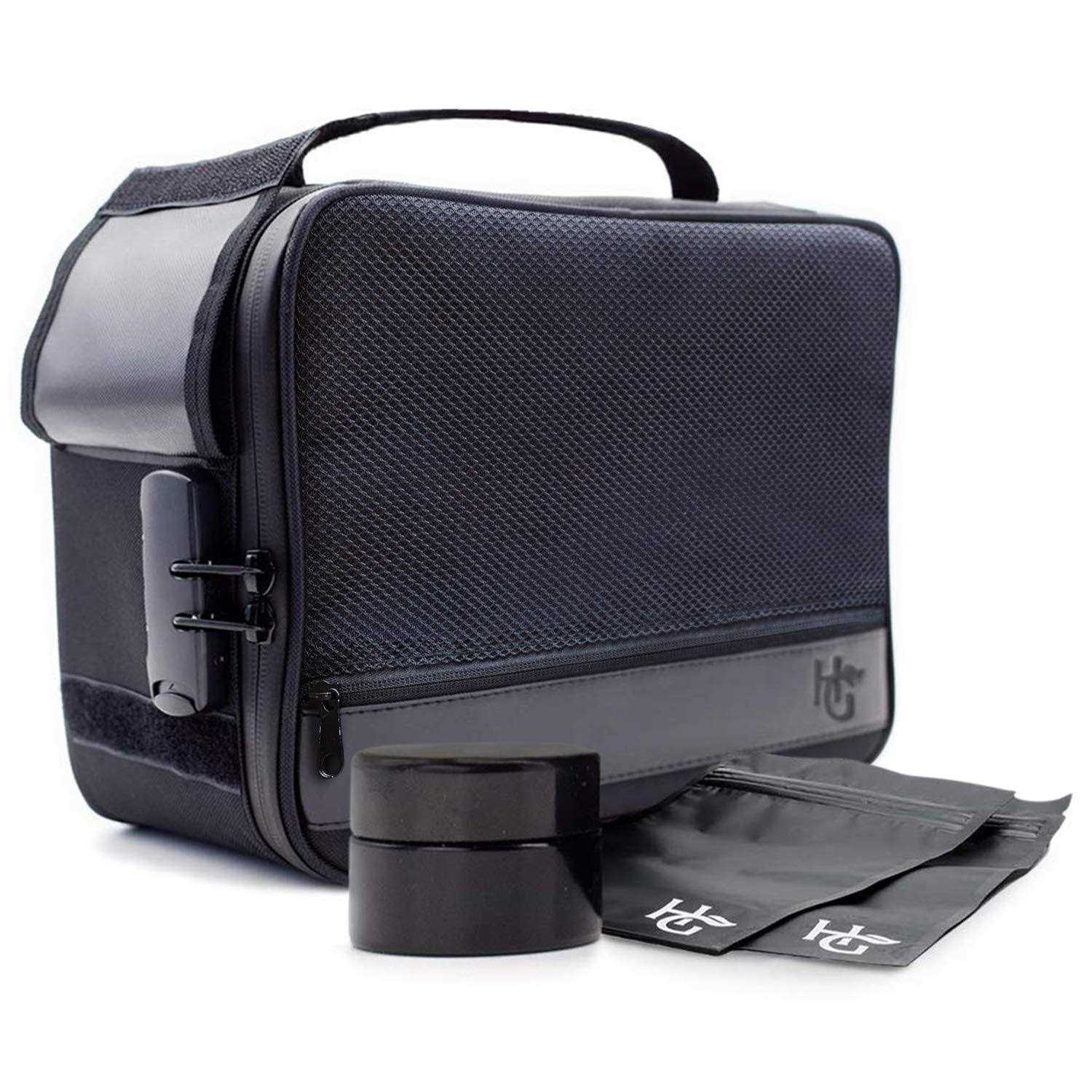Herb Guard Black Large Smell Proof Case with Combo Lock