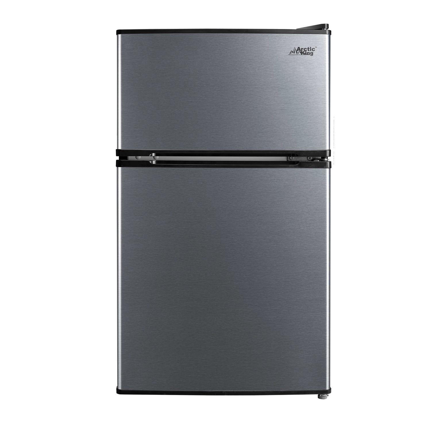 Arctic King 3.2 Cu ft Two Door Compact Refrigerator with Freezer