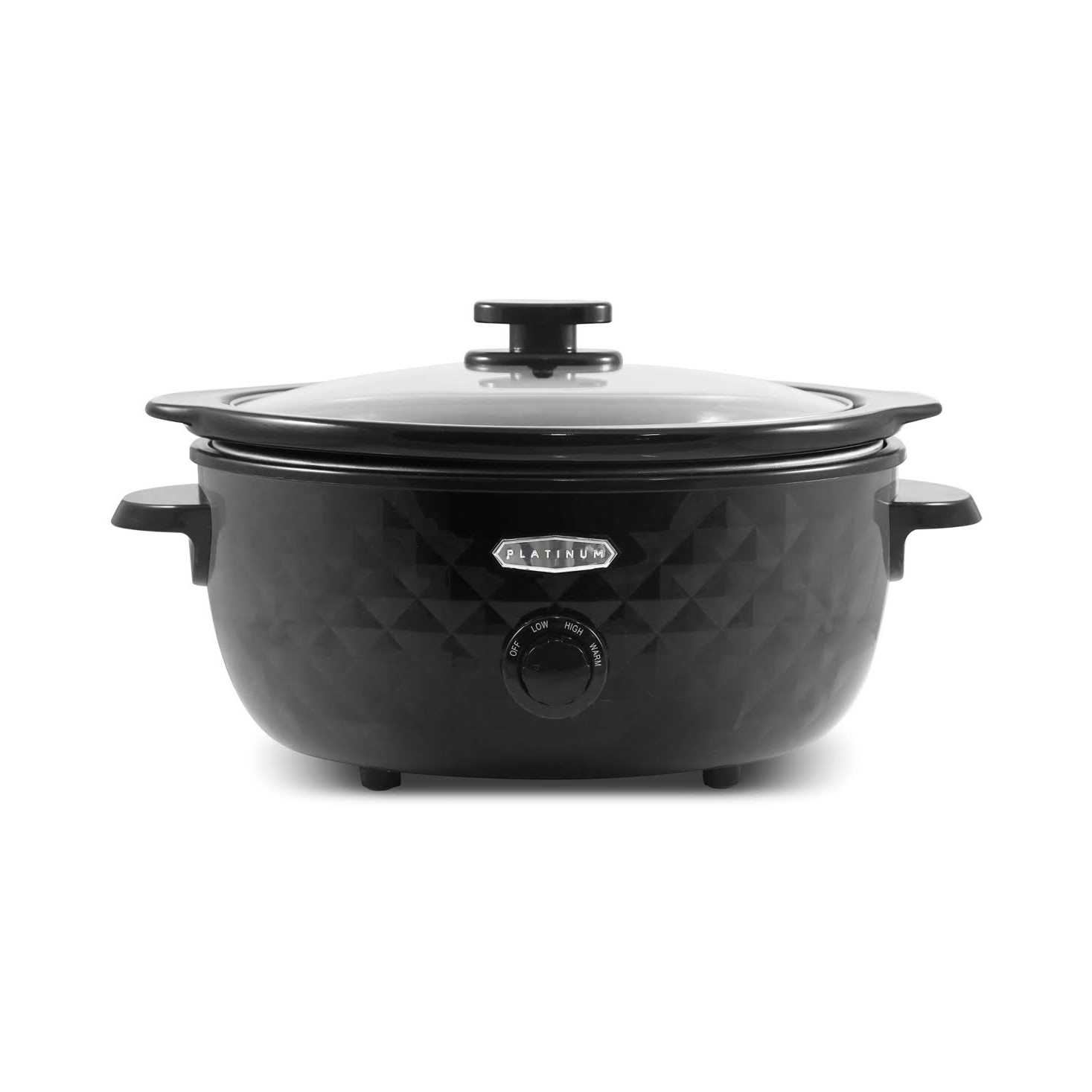 Elite gourmet Diamond Pattern Slow cooker Removable