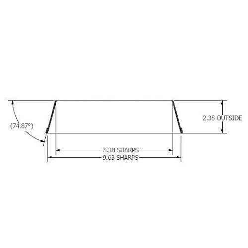 LloydPans Kitchenware 8 by 10 inch Detroit Style Pizza Pan USA Made Hard-Anodized