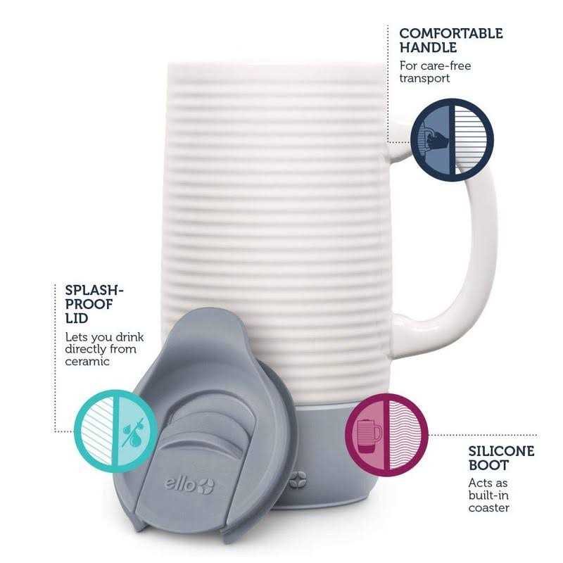 Ello Jane Ceramic Travel Mug with Slider Lid