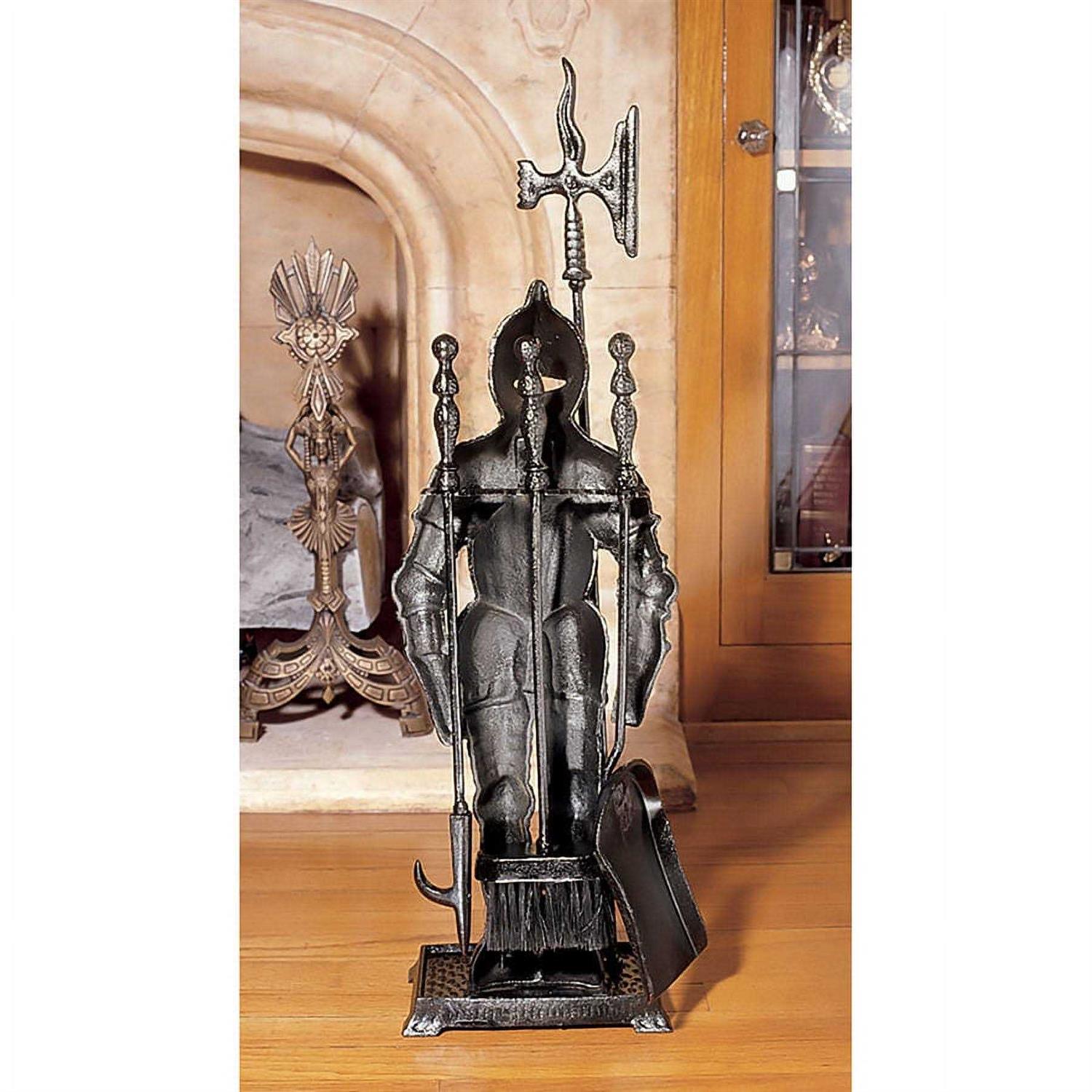 Design Toscano The Black Knight Fireplace Tool Ensemble SP1035