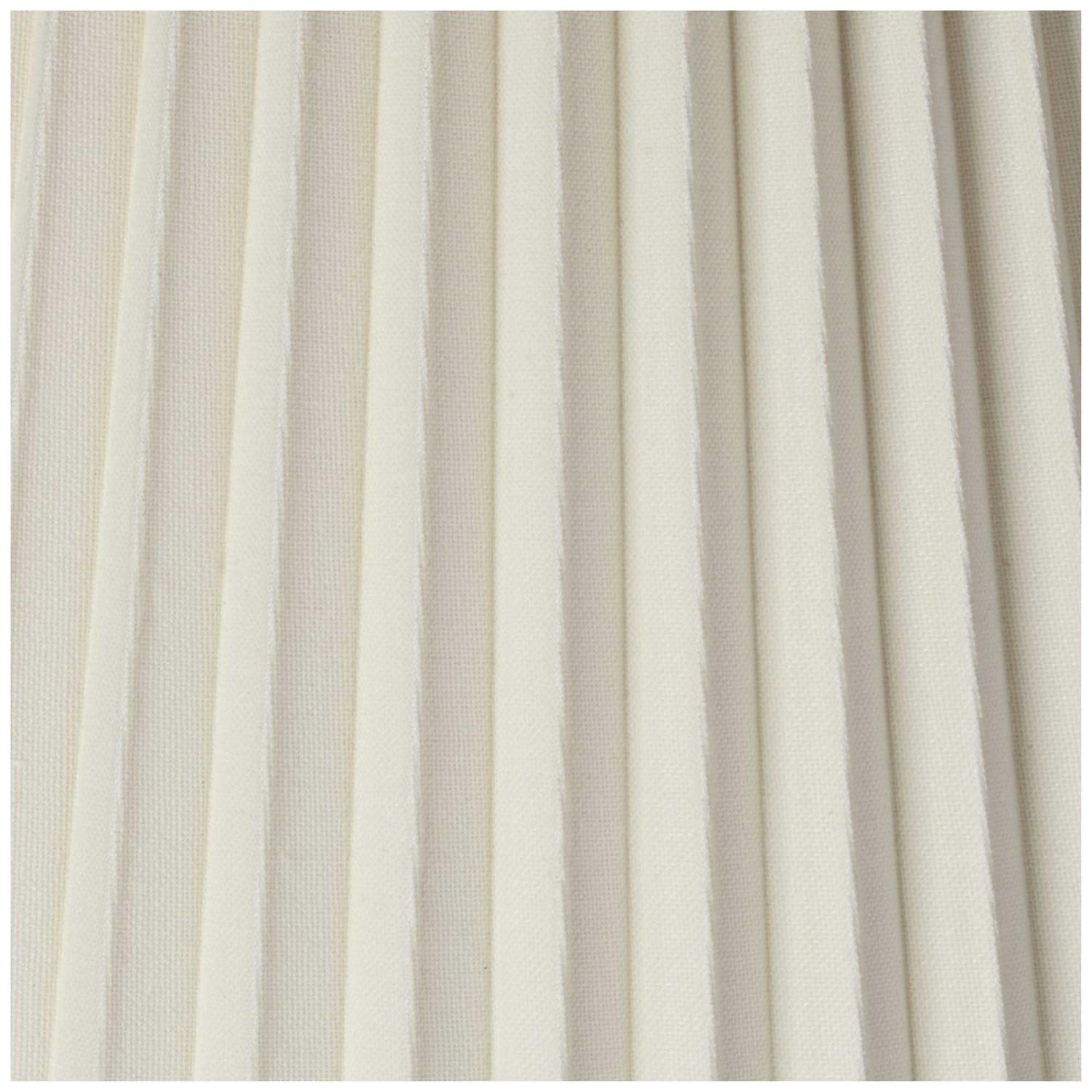 Springcrest Ivory Pleated Large Lamp Shade 10 Top x 17 Bottom x 14.5 High x 14.75 Slant Replacement with Harp and Finial