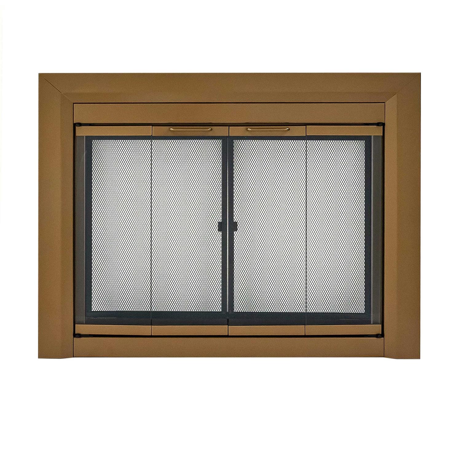 Pleasant Hearth Clairmont Heritage Glass Fireplace Doors