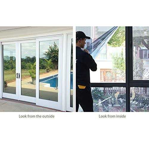 Window Film One Way Daytime Privacy Mirror Tint Treatments UV Heat Control Vinyl Stickers Sun Block Glass Paper Door Covering Reflective