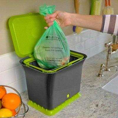 Full Circle Fresh Air Odor Free Kitchen Compost Collector
