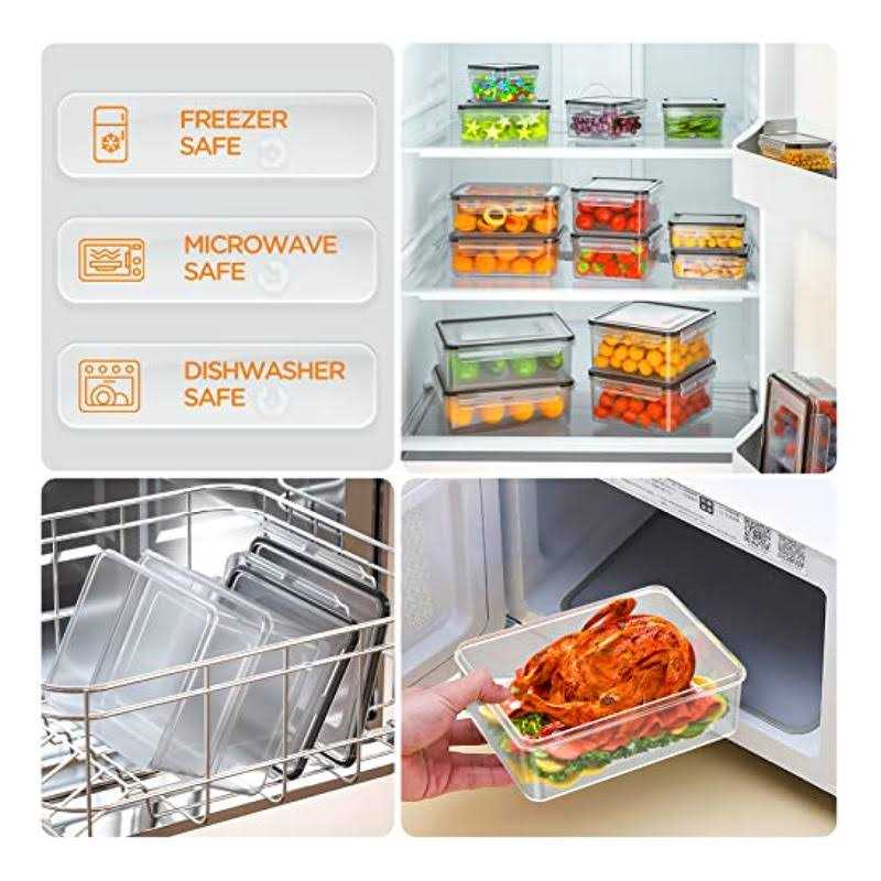 HOMETALL 40 PCS Food Storage Containers with Lids Airtight