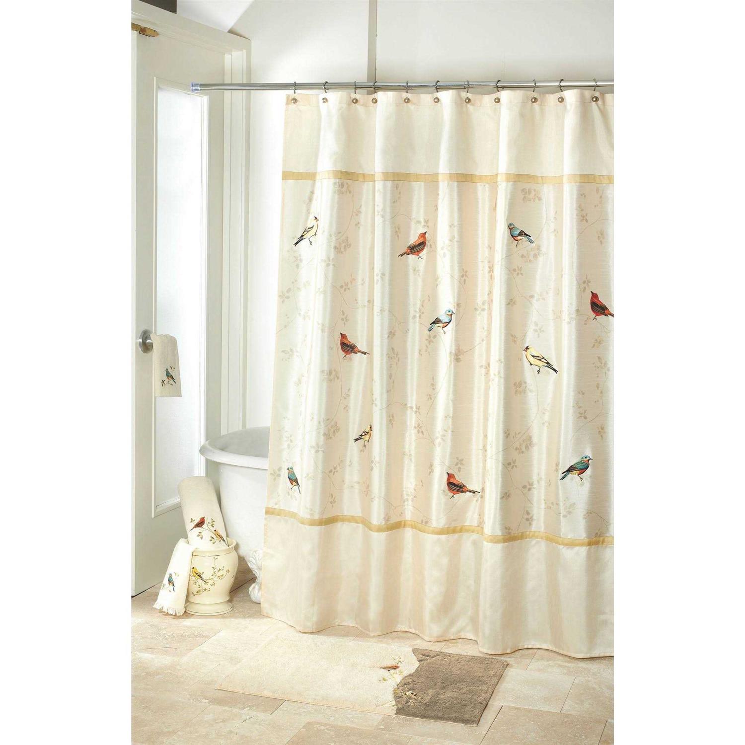 Avanti Gilded Birds Shower Curtain
