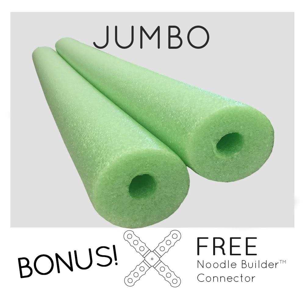 2 Pack Oodles Monster 55 Inch x 3.5 Inch Jumbo Swimming Pool Noodle Foam Multi-Purpose