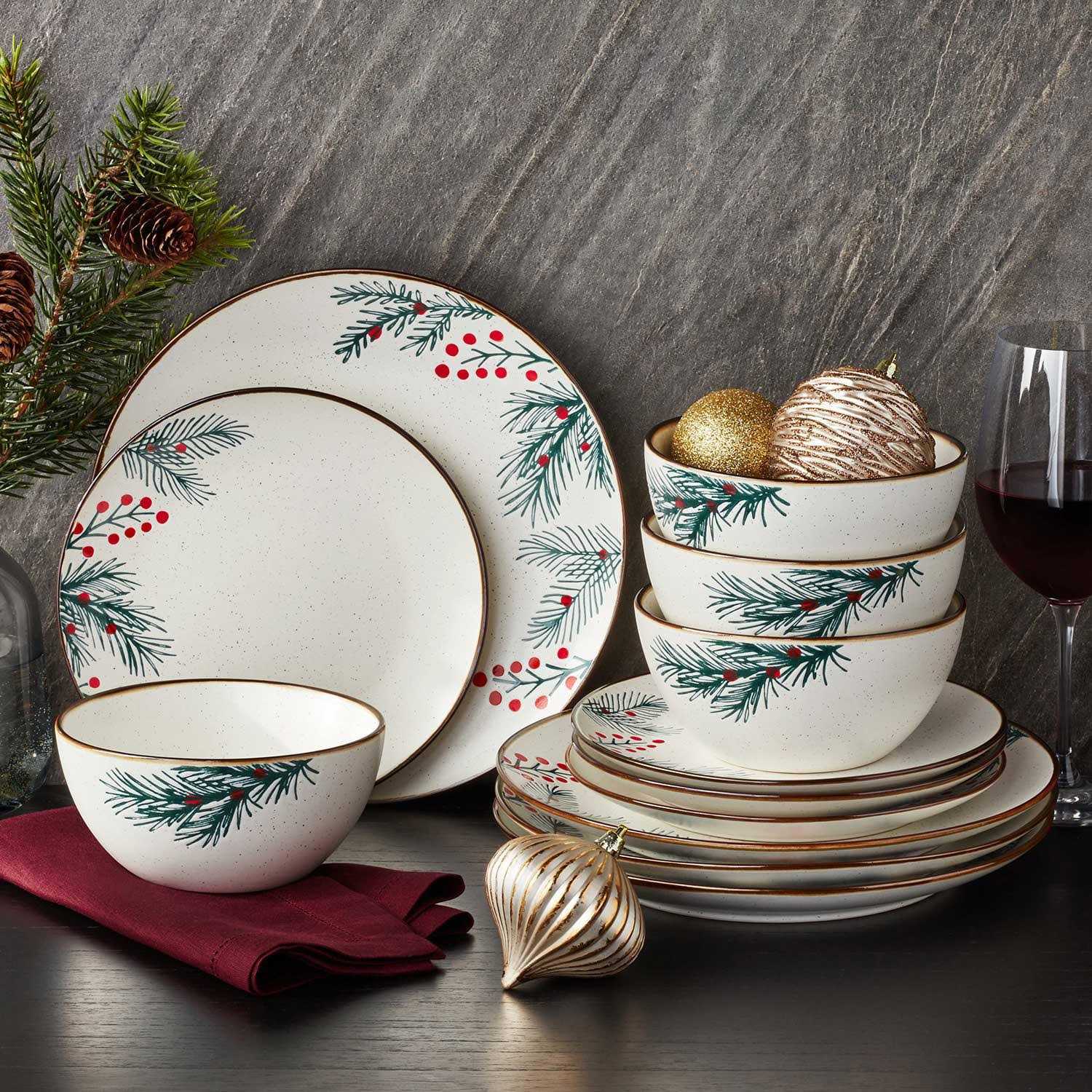 Member’s Mark 12PK Stoneware Holiday Dinnerware Set