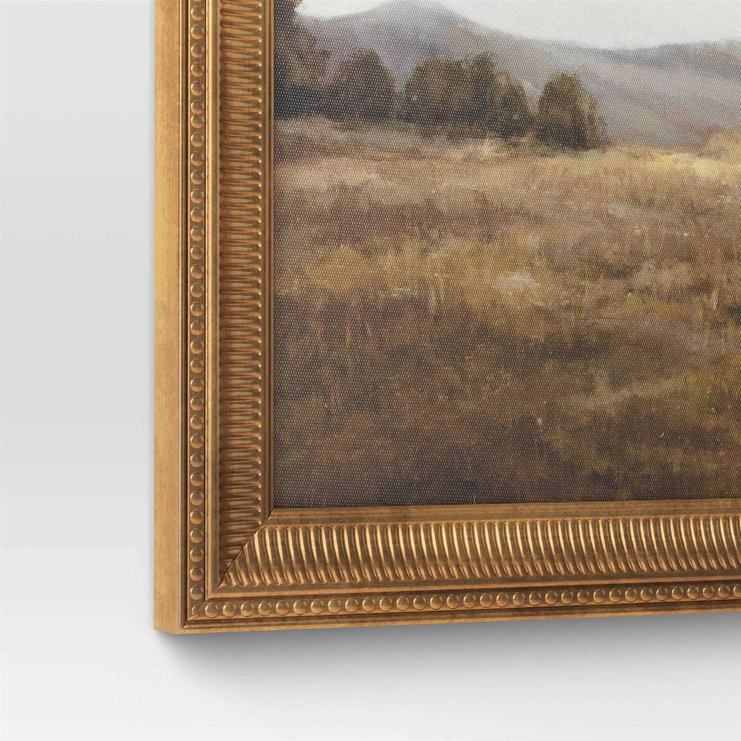 Threshold 12 x 12 Prairie Land Framed Canvas Board