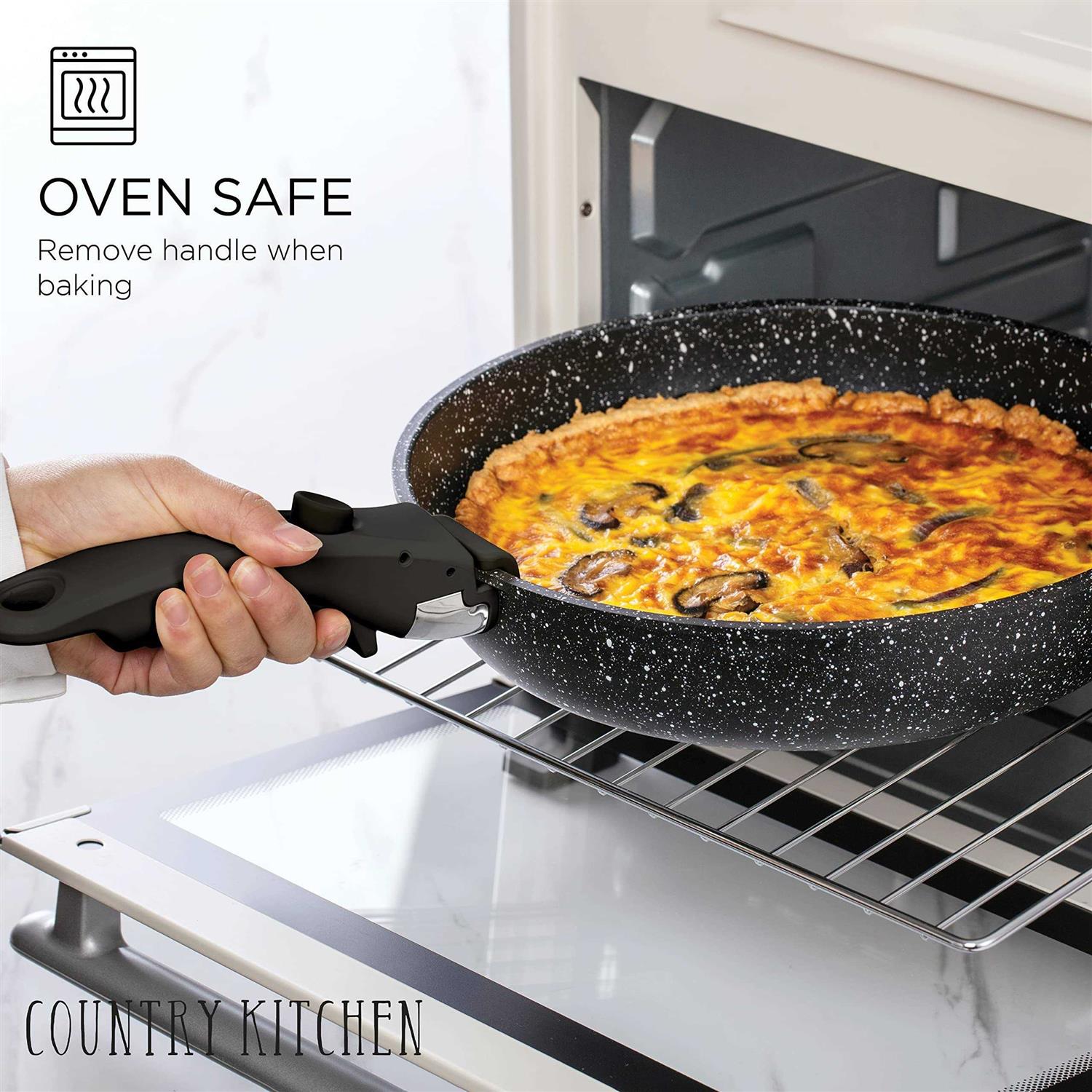 Country Kitchen 13 Piece Pots and Pans Set Safe Nonstick Cookware Set Handle