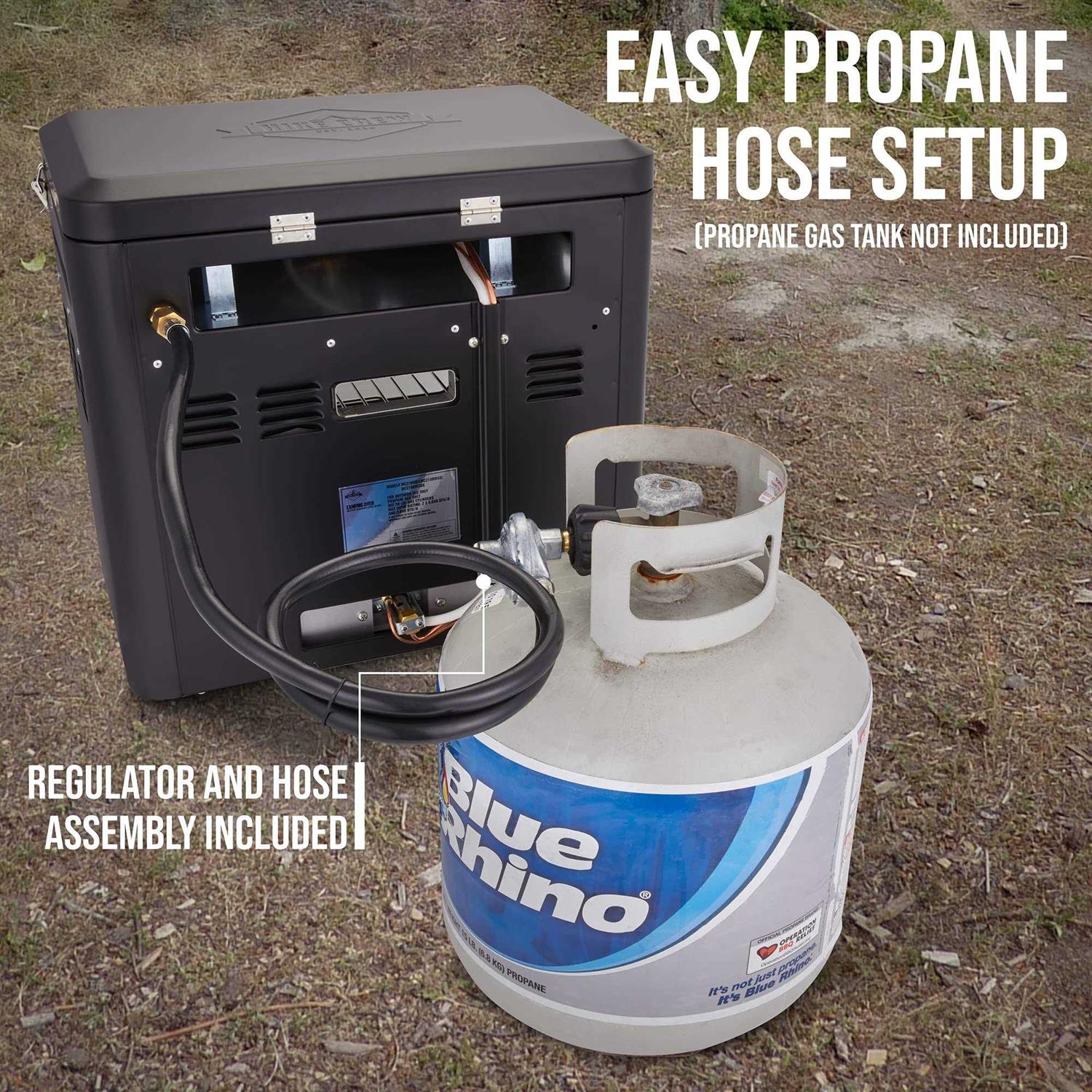 Hike Crew Portable Camping Oven with Dual Burner Propane Stove