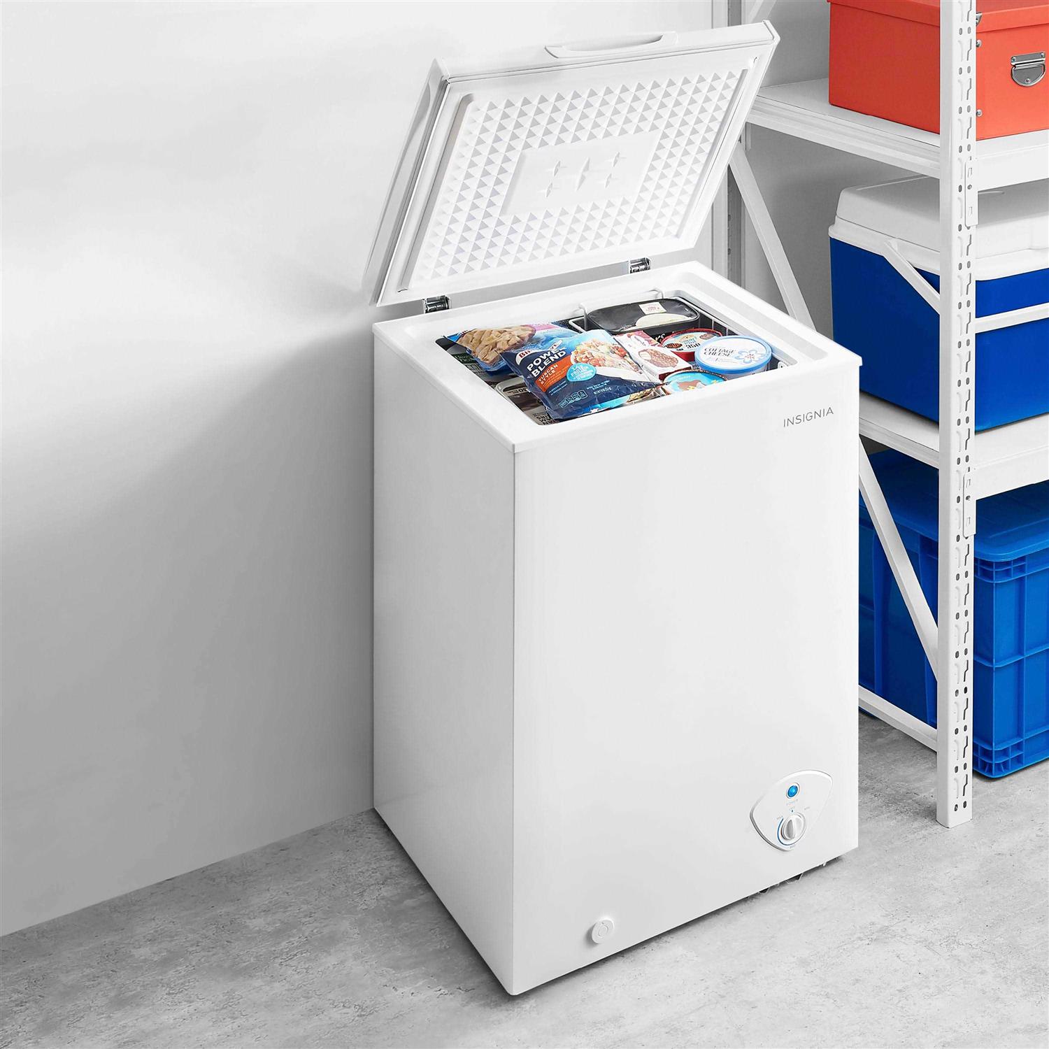 Insignia 3.5 Cu. Ft. Garage-Ready Chest Freezer