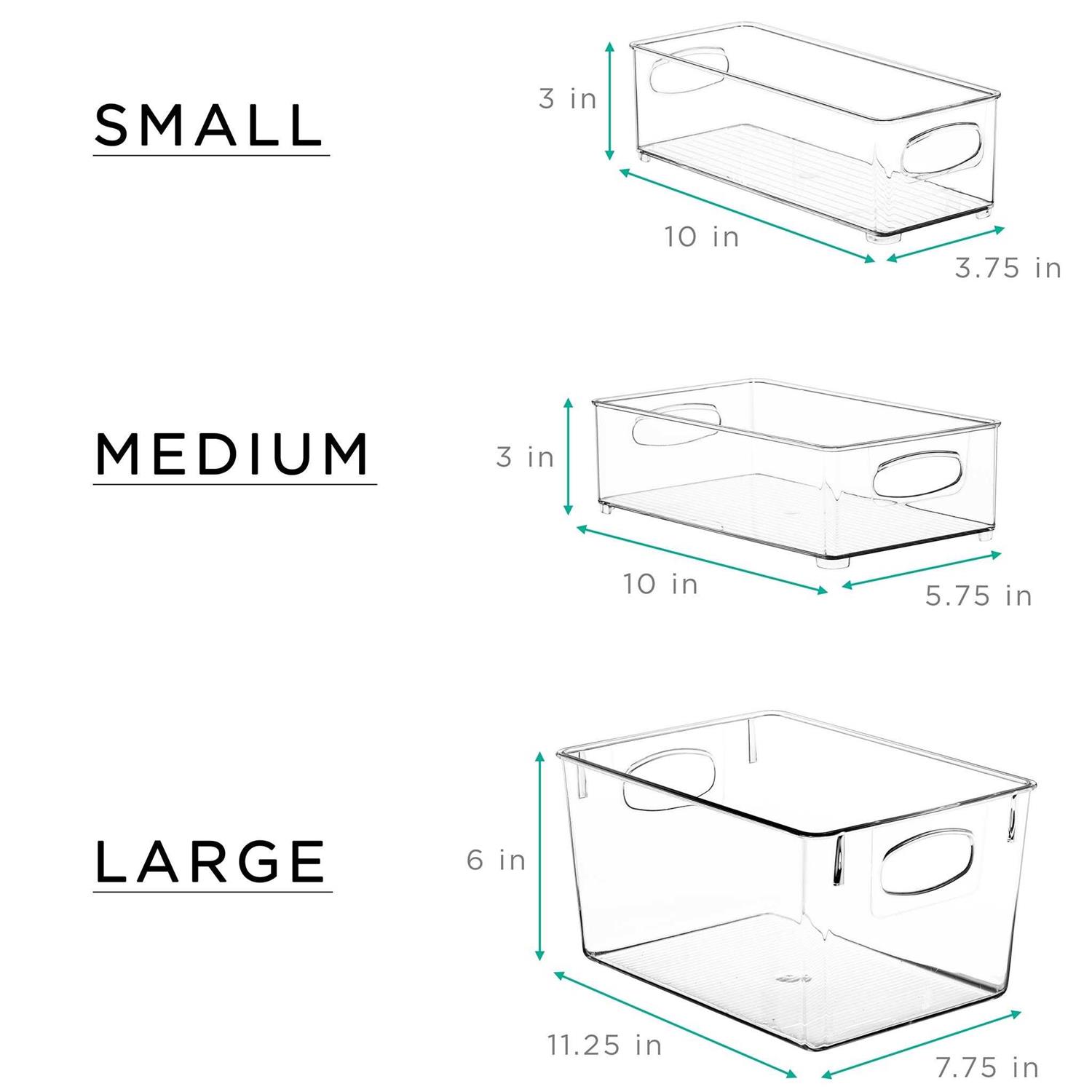 Sorbus Clear Organizer Bins