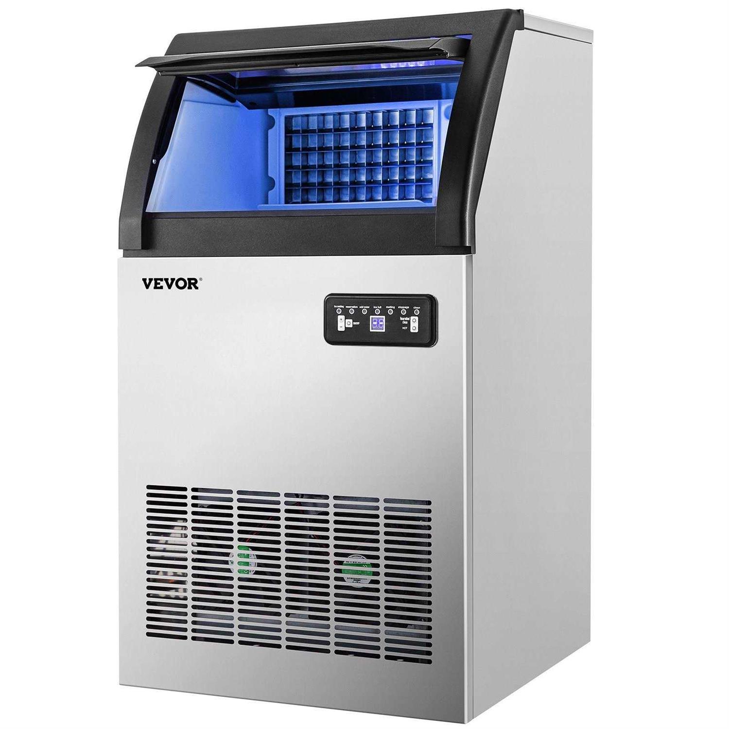 VEVOR 110V Commercial Ice Maker 360lbs/24H FBZBJSKF-D80F0001V1
