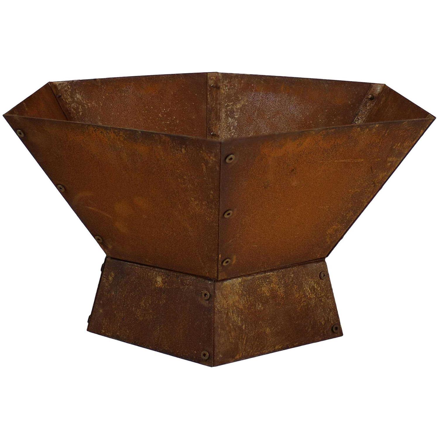 Sunnydaze Rustic Affinity Steel Fire Pit