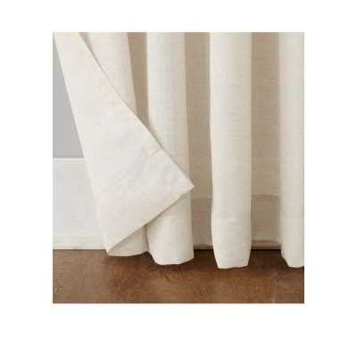 No. 918 Amalfi Linen Blend Textured Semi-Sheer Rod Pocket Curtain Panel
