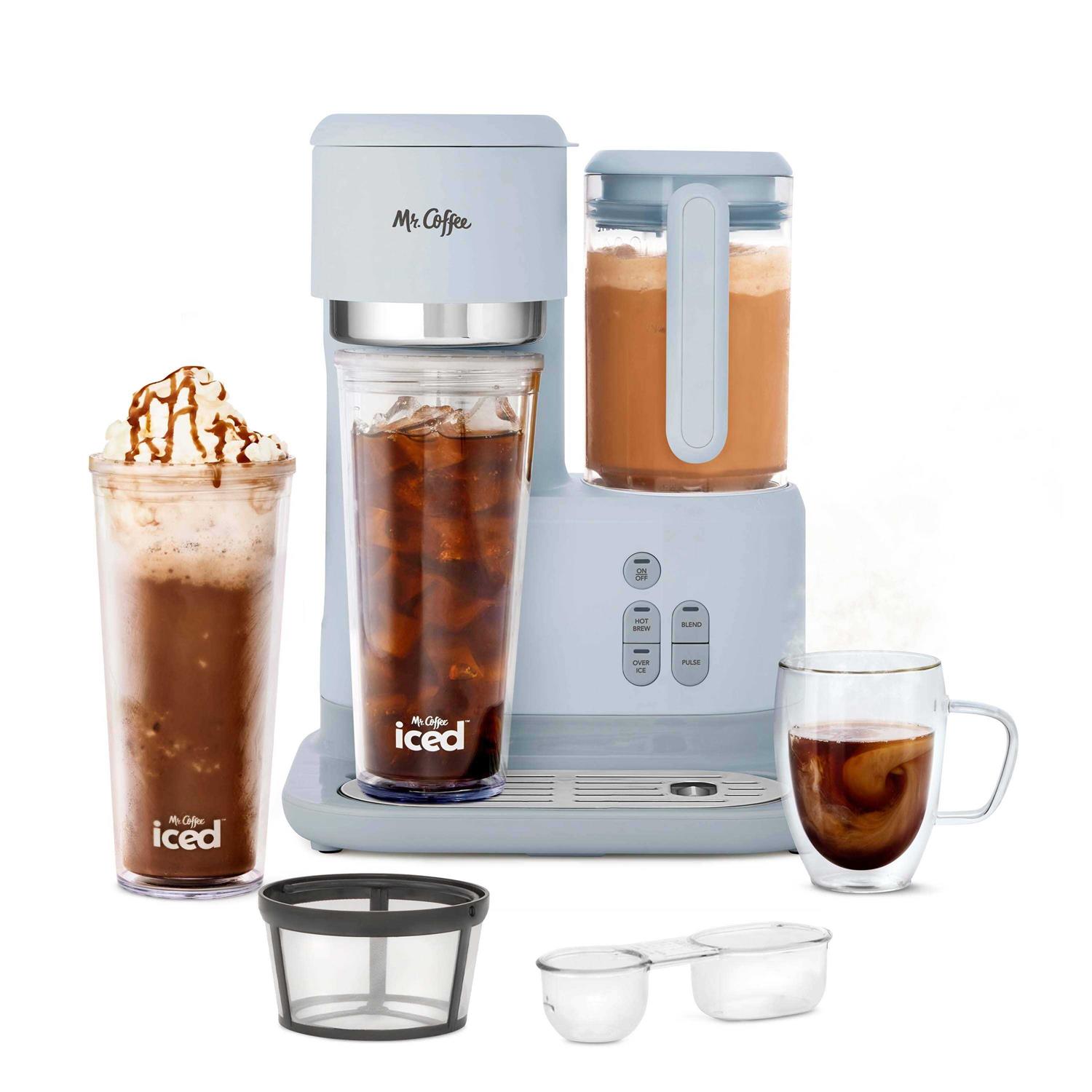 Mr. Coffee Frappe Single-Serve Iced and Hot Coffee Maker/Blender