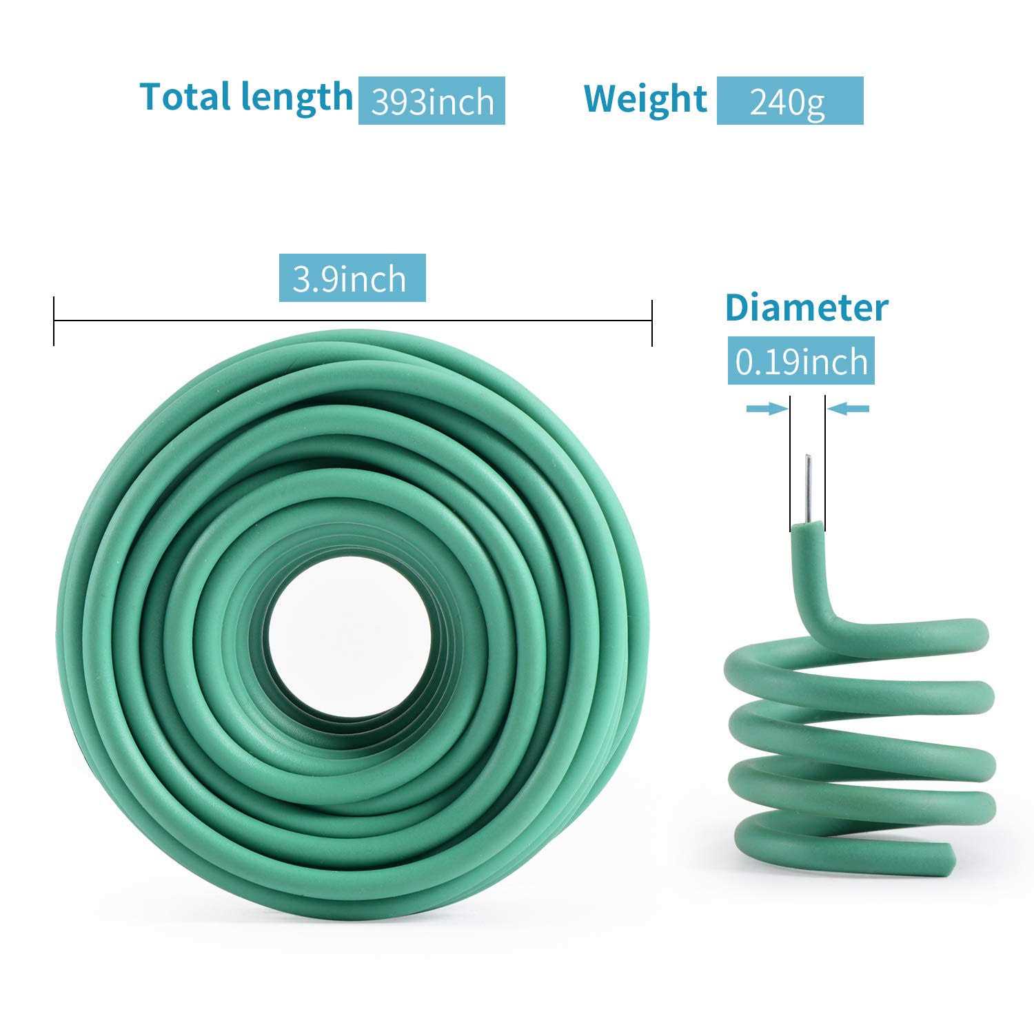 YDSL Soft Tie, Green Twist Garden Ties for Plants