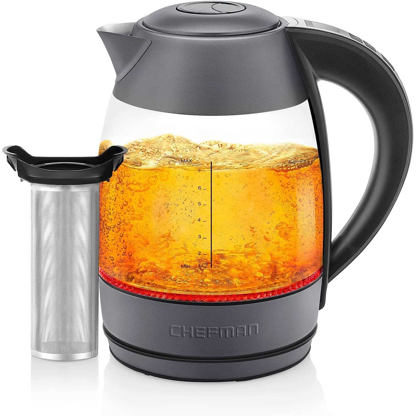 Chefman 1.8L Digital Electric Glass Kettle