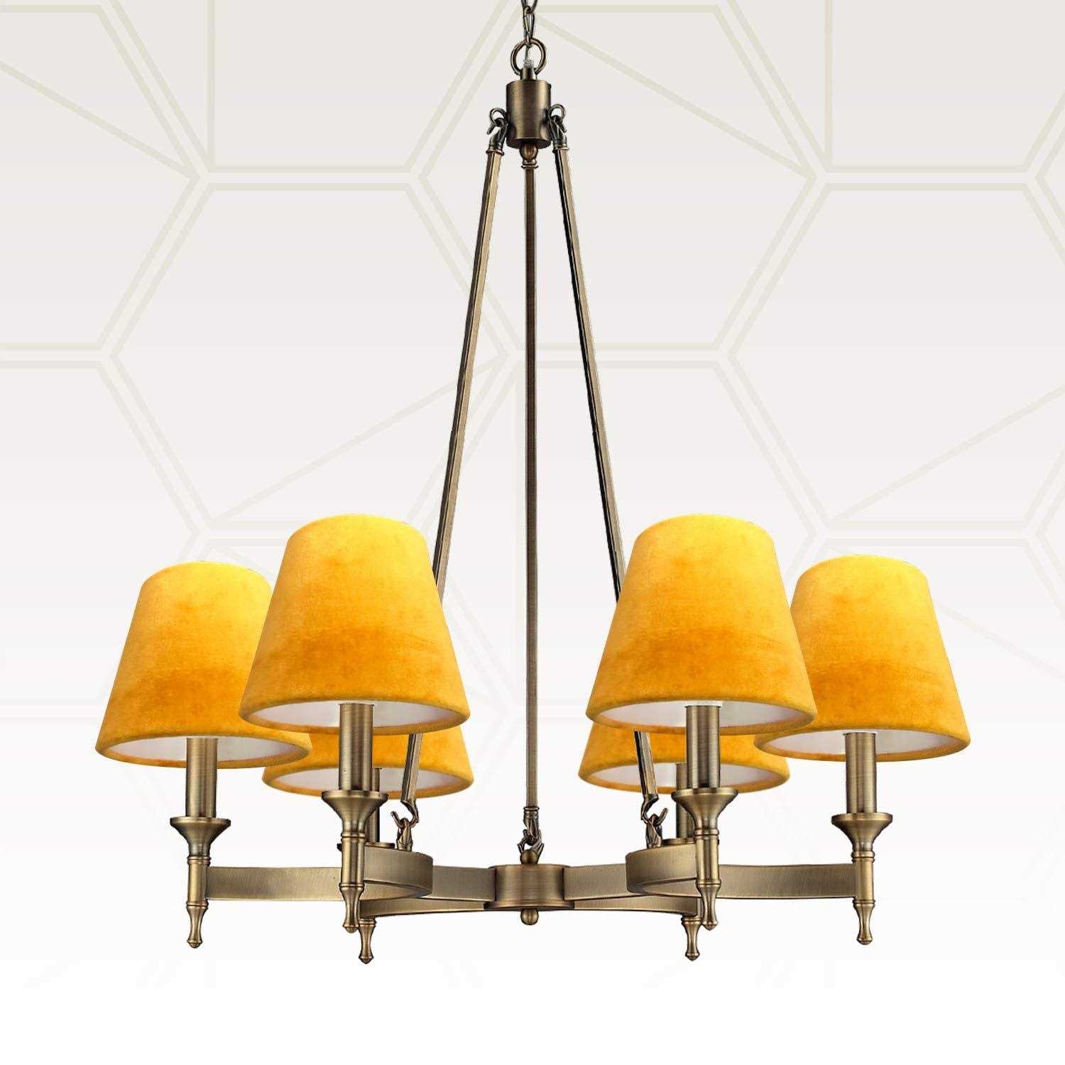 Royal Designs Inc. Clip On Chandelier Shade Velvet Fabric