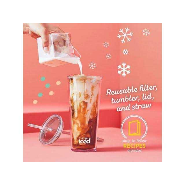 Mr. Coffee Single-Serve Iced and Hot Coffee Maker with Reusable Tumbler and