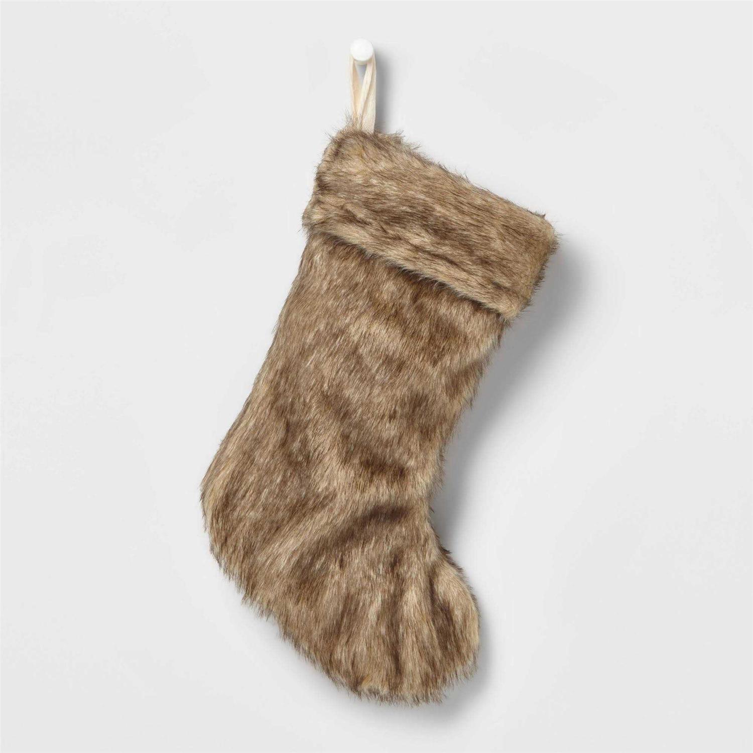 Wondershop Faux Fur Christmas Stocking