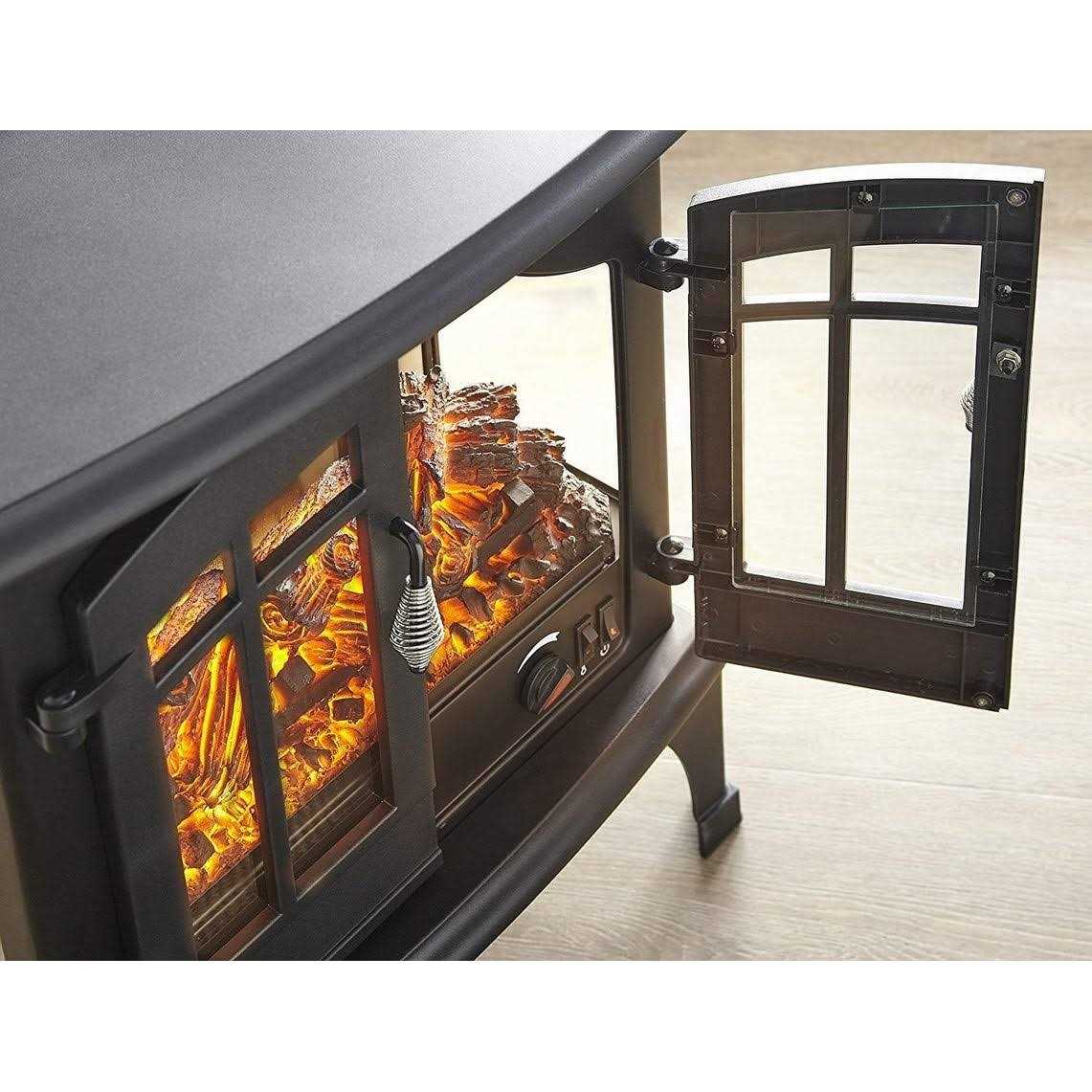 e-Flame Jasper Free Standing Electric Fireplace Stove USA
