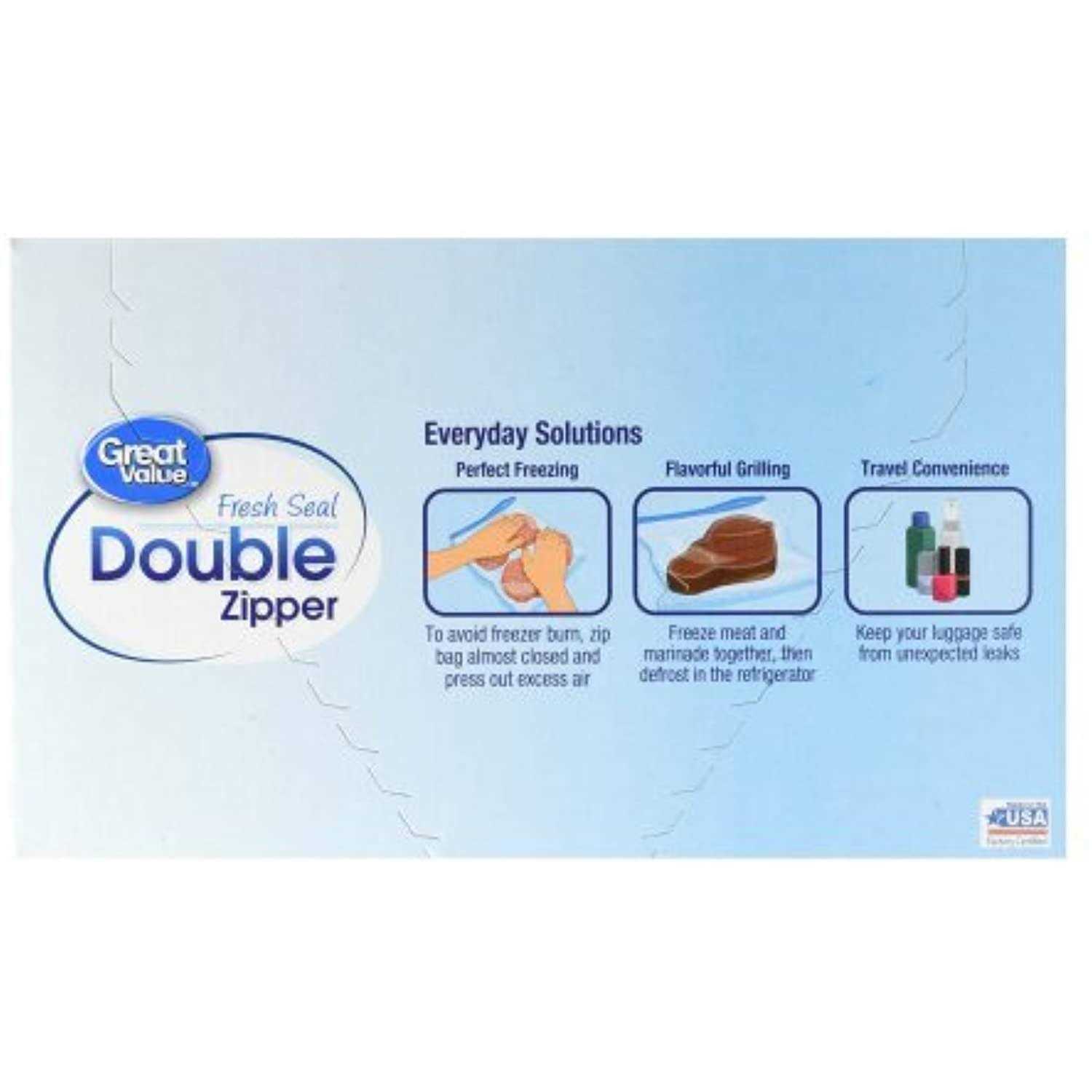 Great Value Zipper Freezer Bags