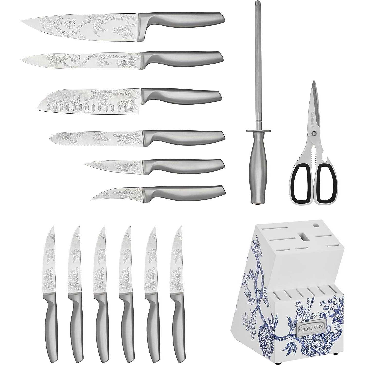 Cuisinart Caskata 15 Piece German Stainless Steel Cutlery Block Set