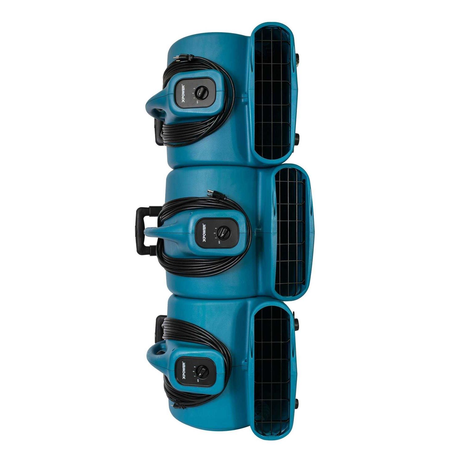 XPOWER Air Mover with Telescopic Handle and Wheels