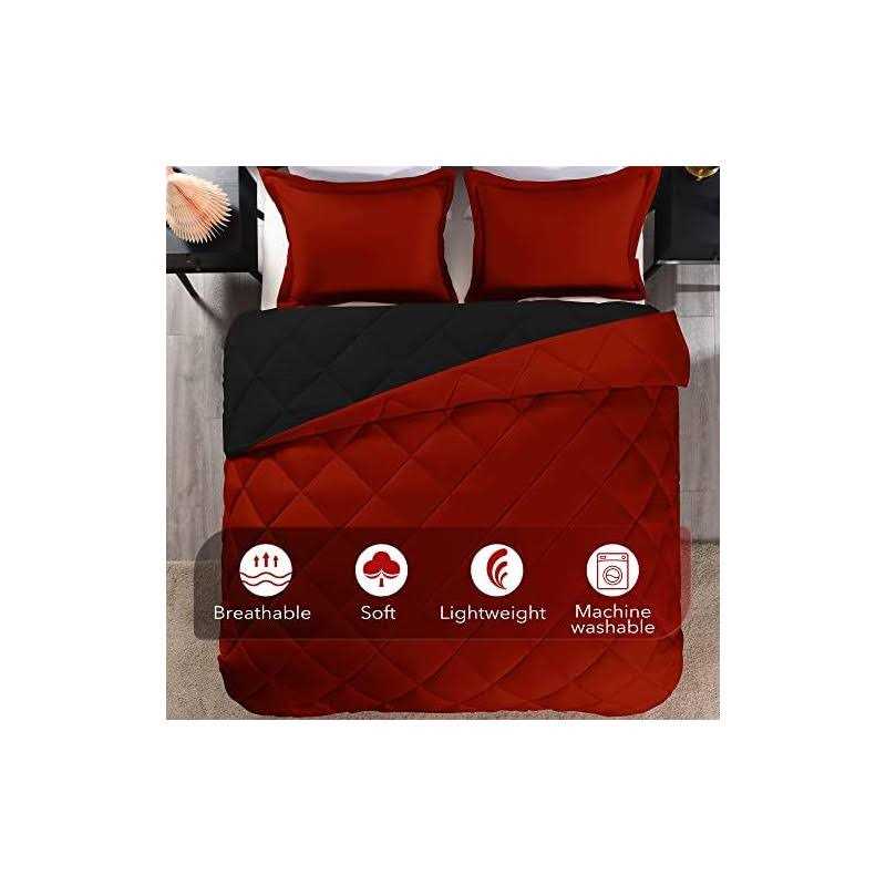 Downluxe Lightweight Solid Comforter Set 2 Pillow Shams